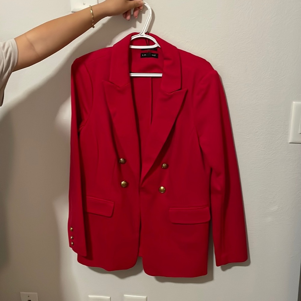 Red blazer